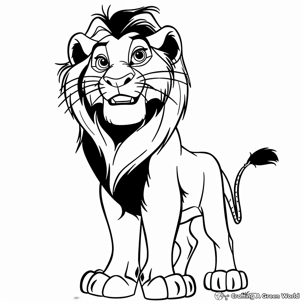lion king coloring pages mufasa