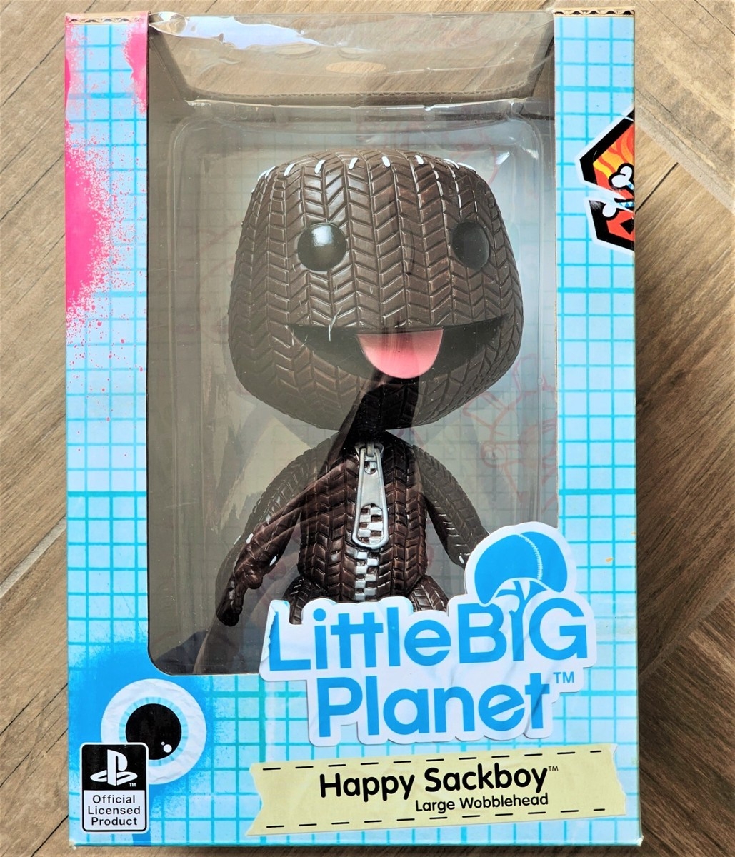 Little Big Planet Figure Wobblehead Happy Sackboy Large Bobblehead NIB RARE EBay