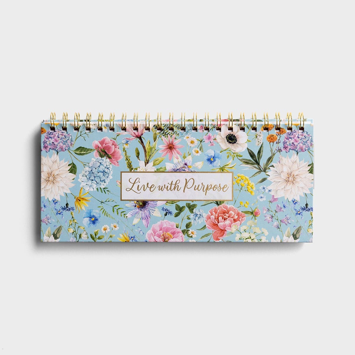 Live With Purpose Floral Undated Desktop Weekly Planner Pad Scheduler