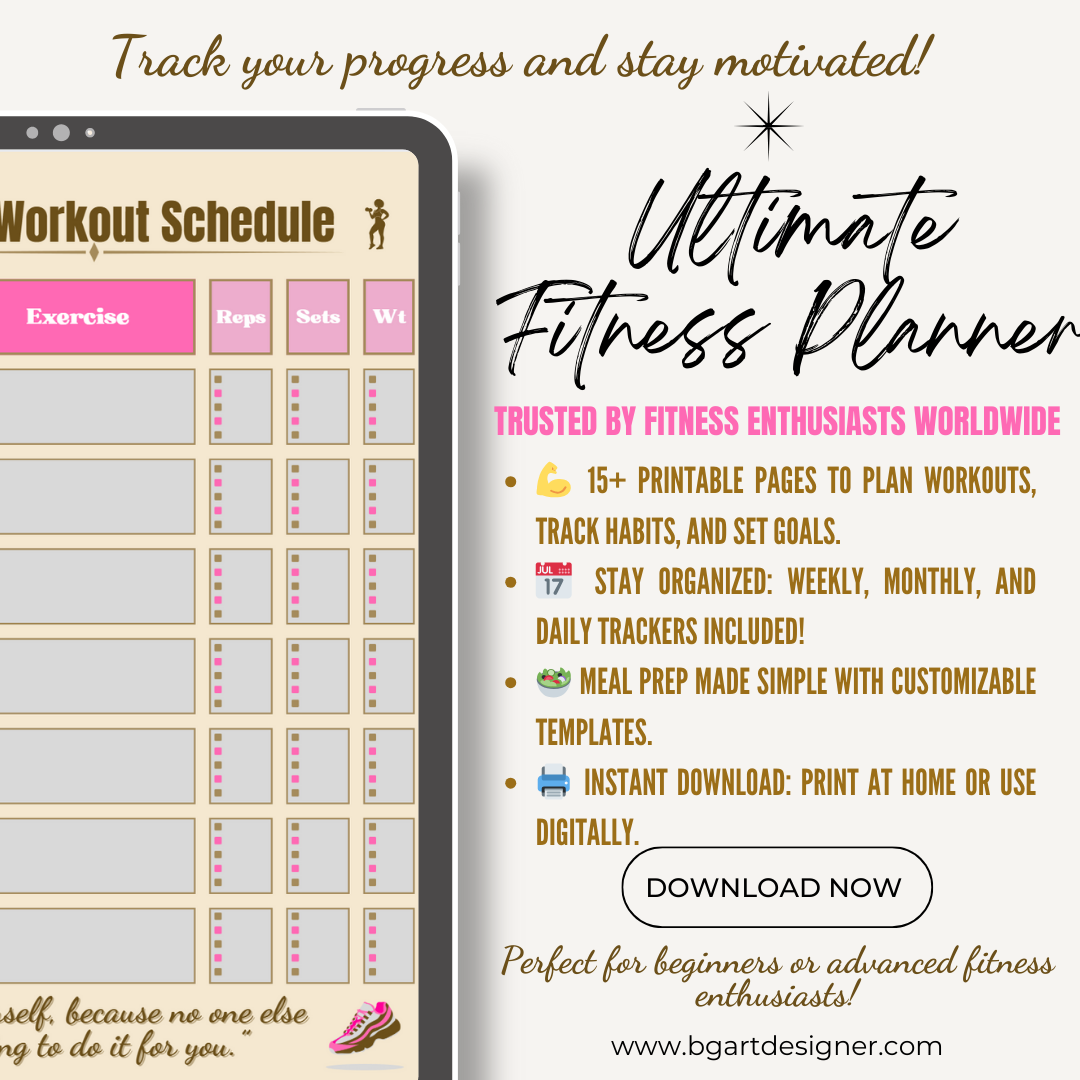 workout and meal planner