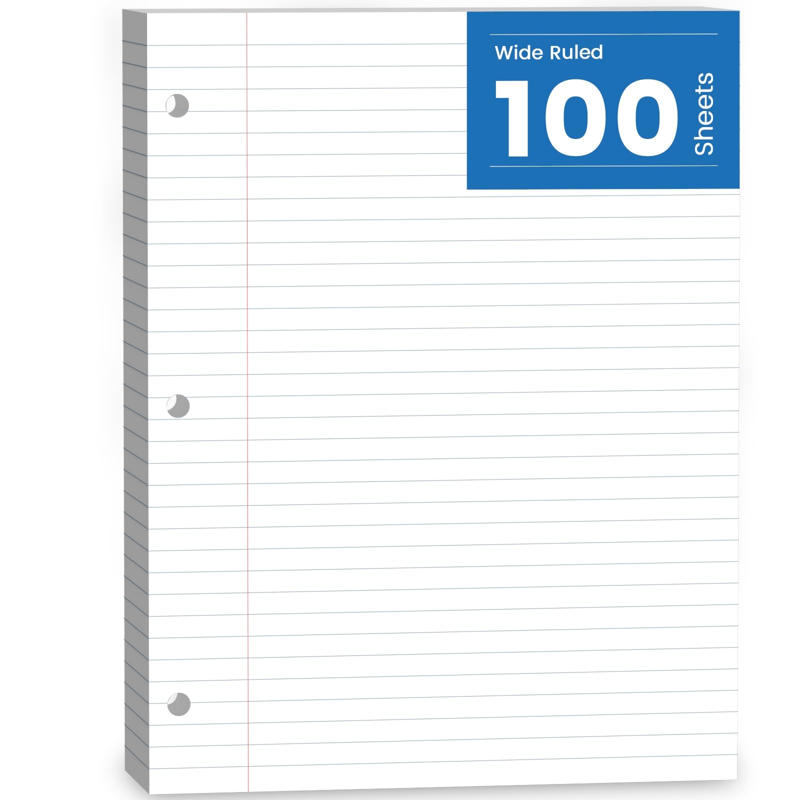 Loose Leaf Paper Notebook Paper 100 Sheets Filler Paper 8 5 X 11 Wide Ruled Writing Paper