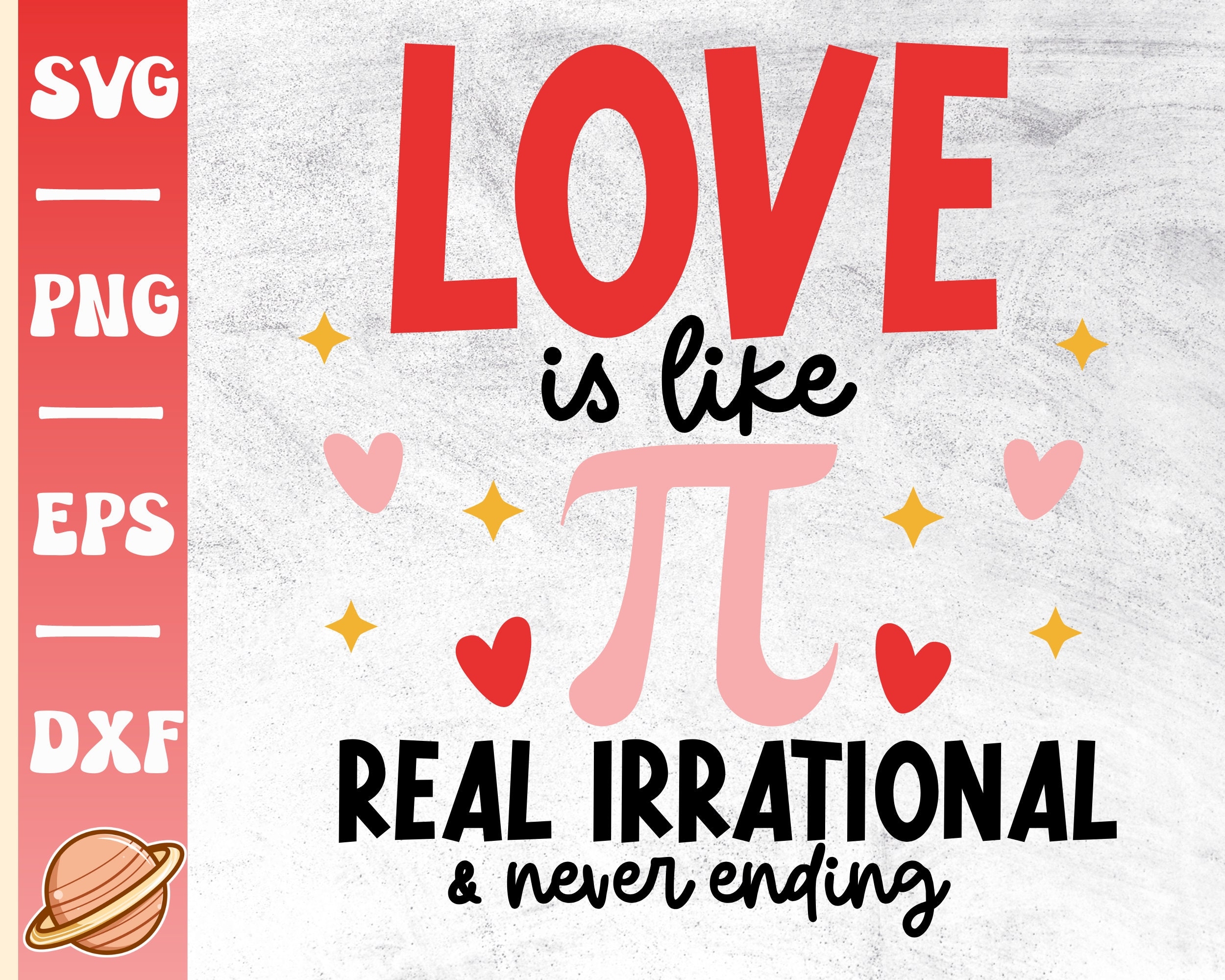 Love Is Like Pi Etsy