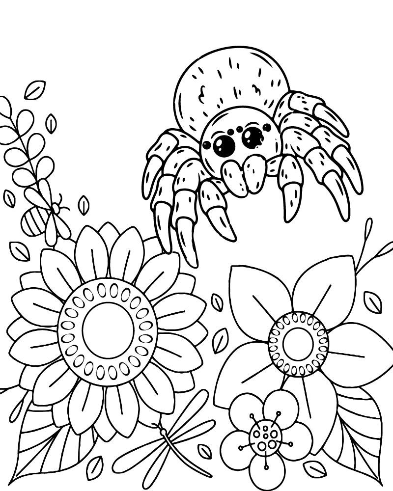 lucas the spider coloring page