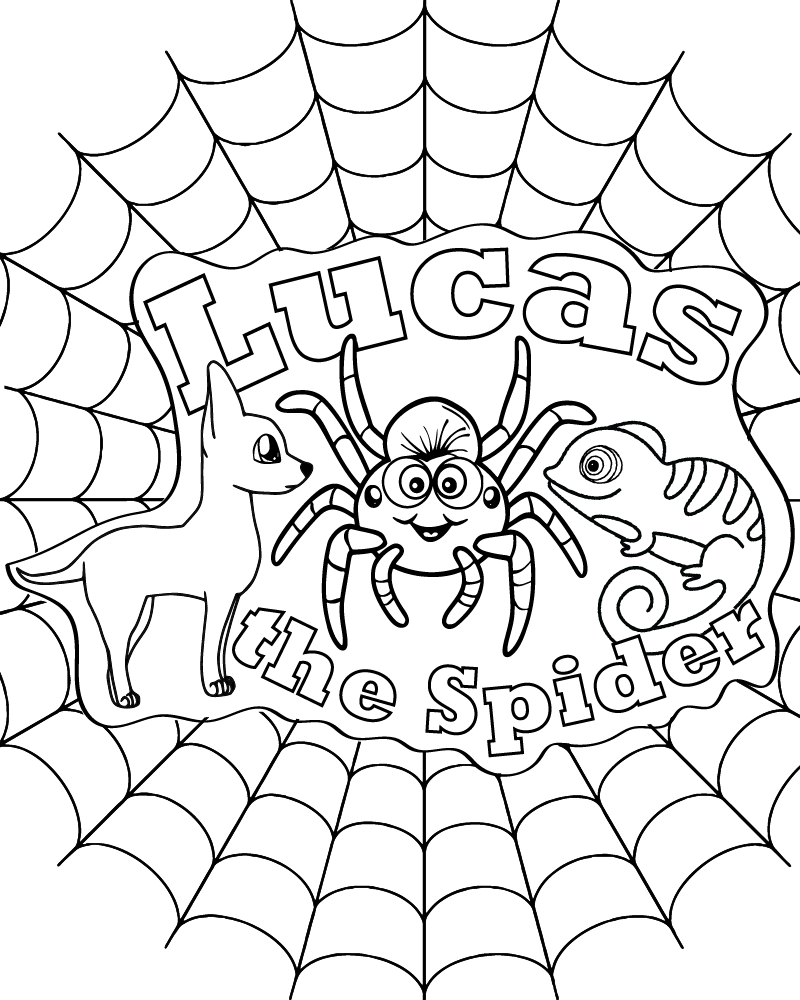 Lucas The Spider Coloring Pages Coloring Page