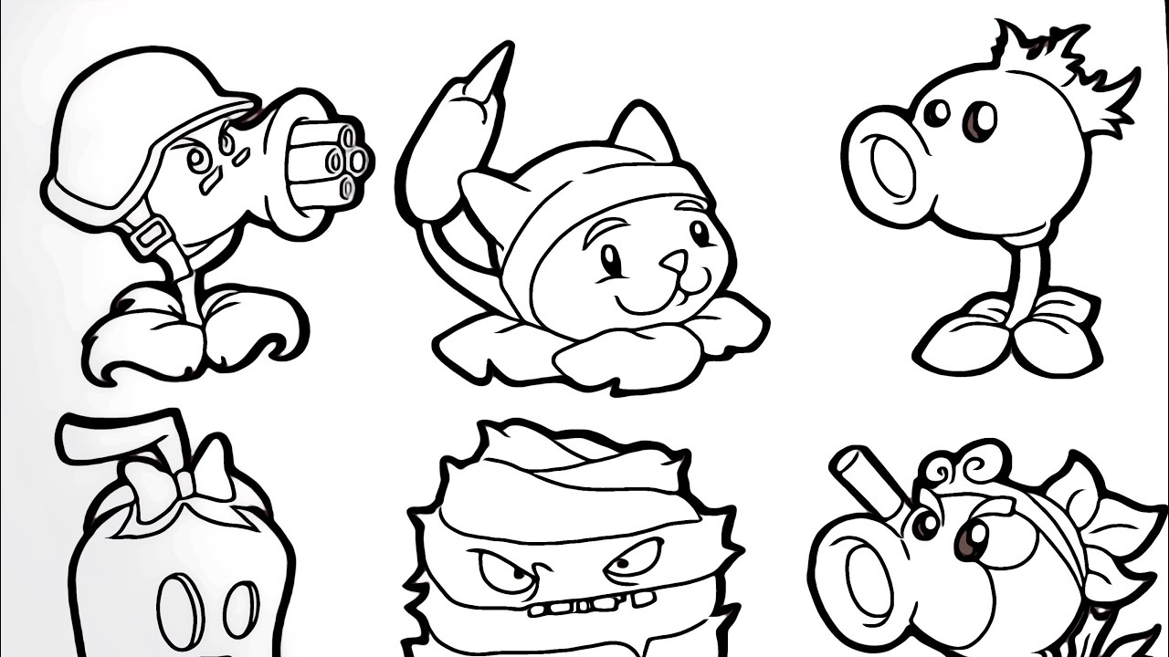 plants and zombies coloring pages