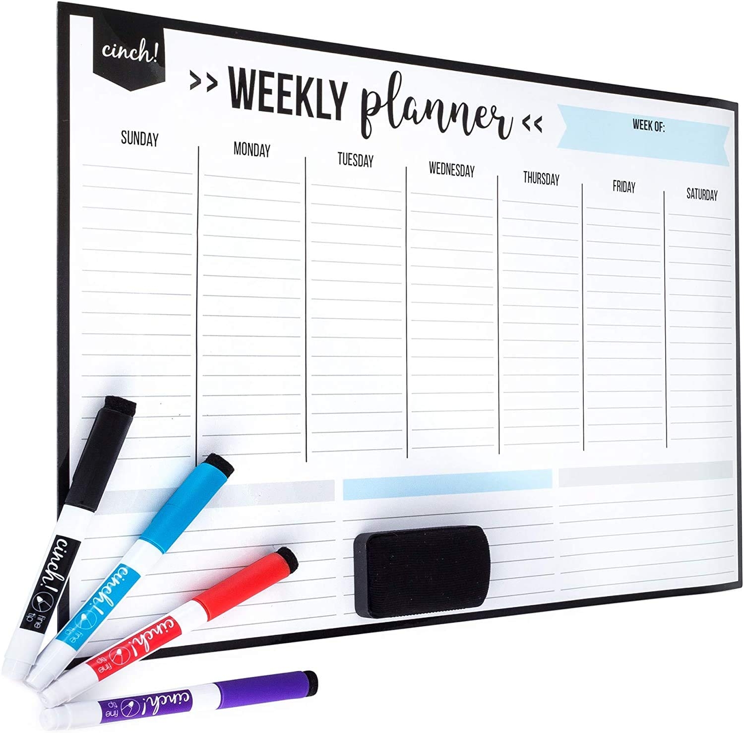 Magnetic Board Monthly Weekly Planner 2 Clear Fridge Calendar