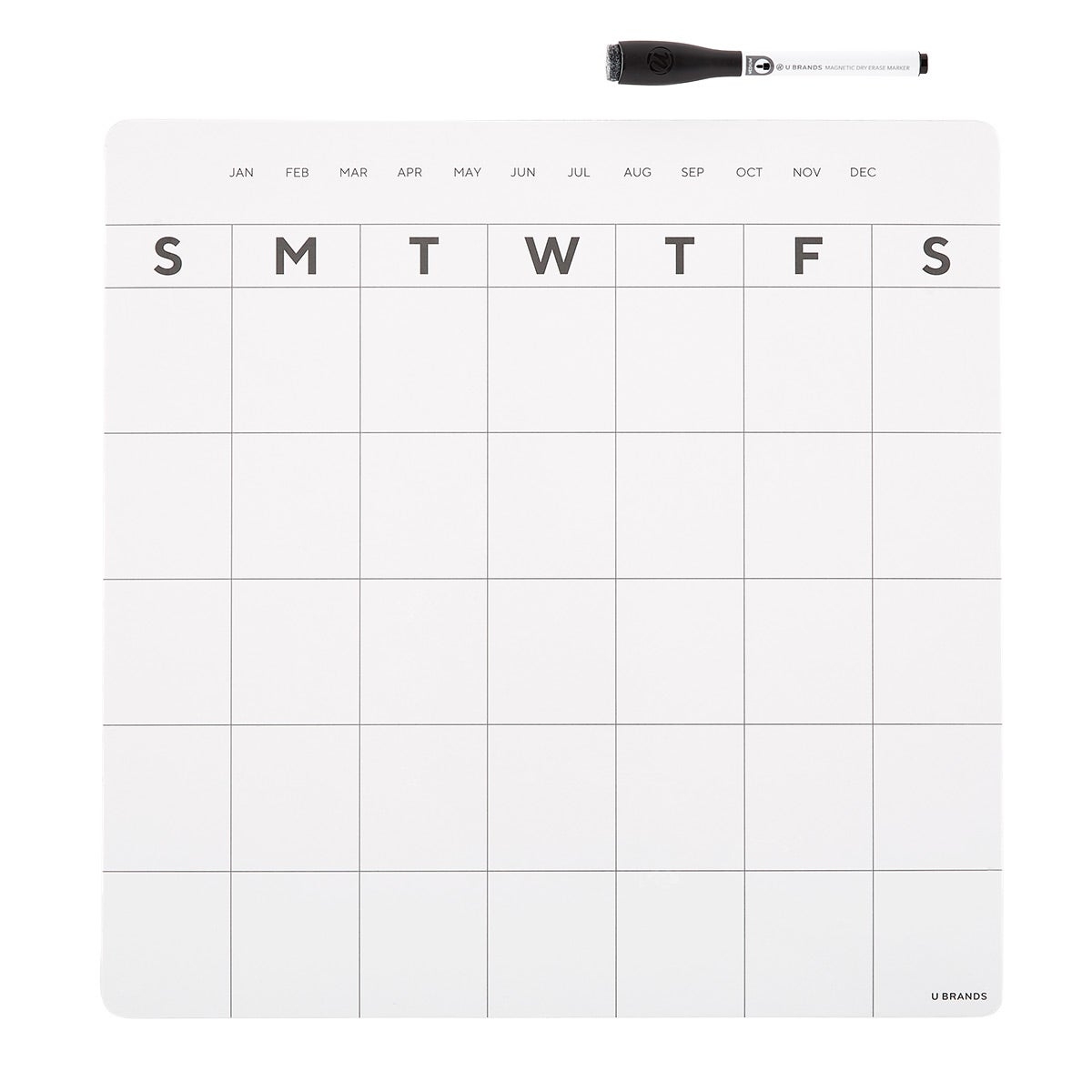Magnetic Monthly Refrigerator Calendar The Container Store