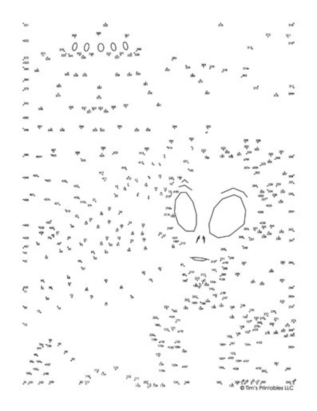 Martian Extreme Difficulty Dot to dot Connect The Dots PDF Etsy
