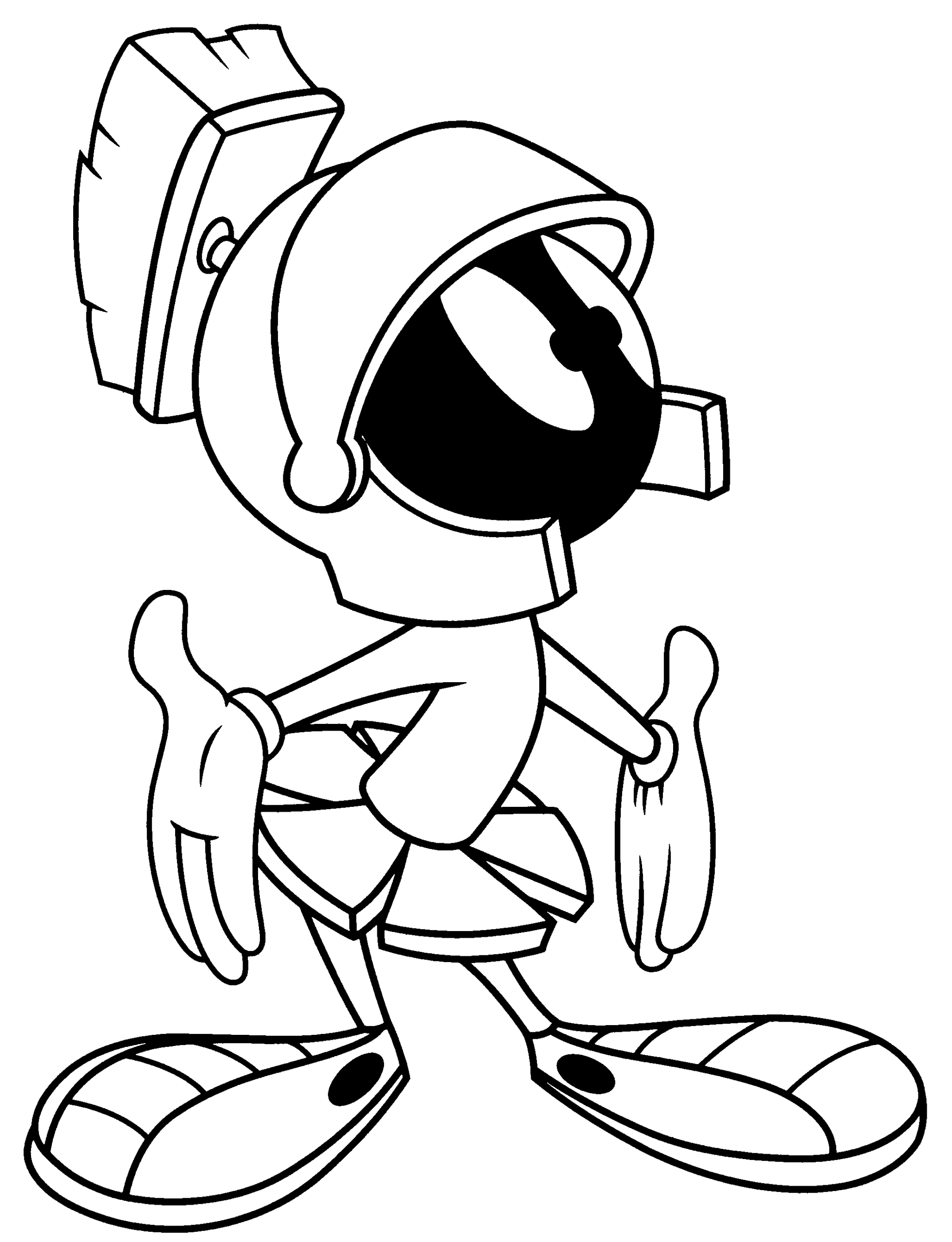 Marvin The Martian Coloring Page Free Printable