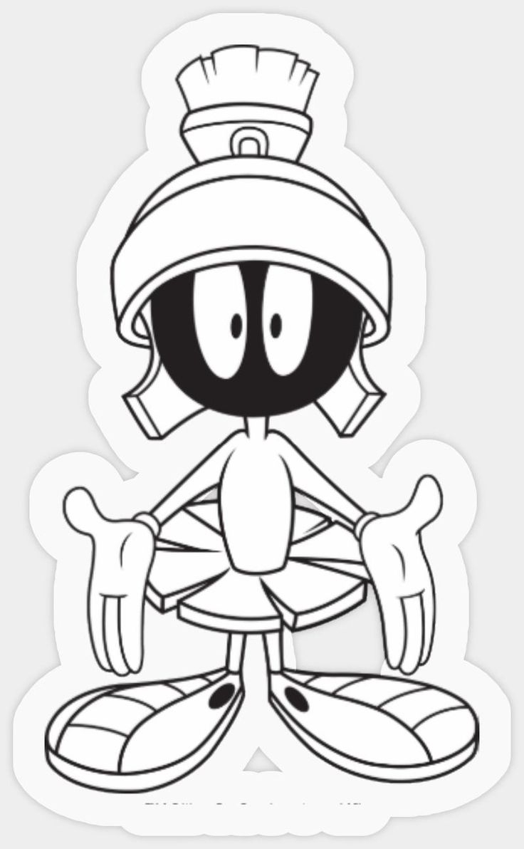 marvin the martian coloring pages