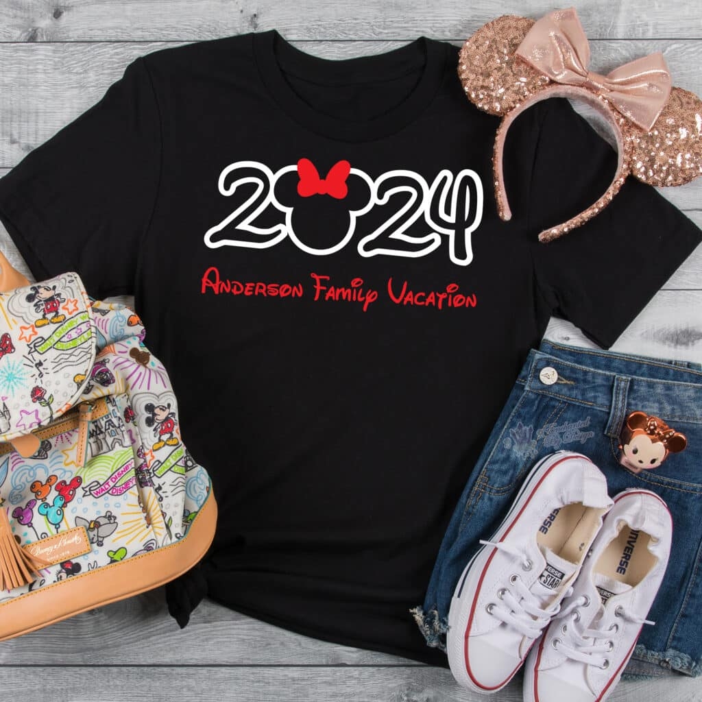 Matching 2024 Custom Disney Family Vacation Personalized Shirts Featuring YOUR FAMILY Or Custom Text Disney Cruise Shirts Matching Group Shirts Enchanted By Design