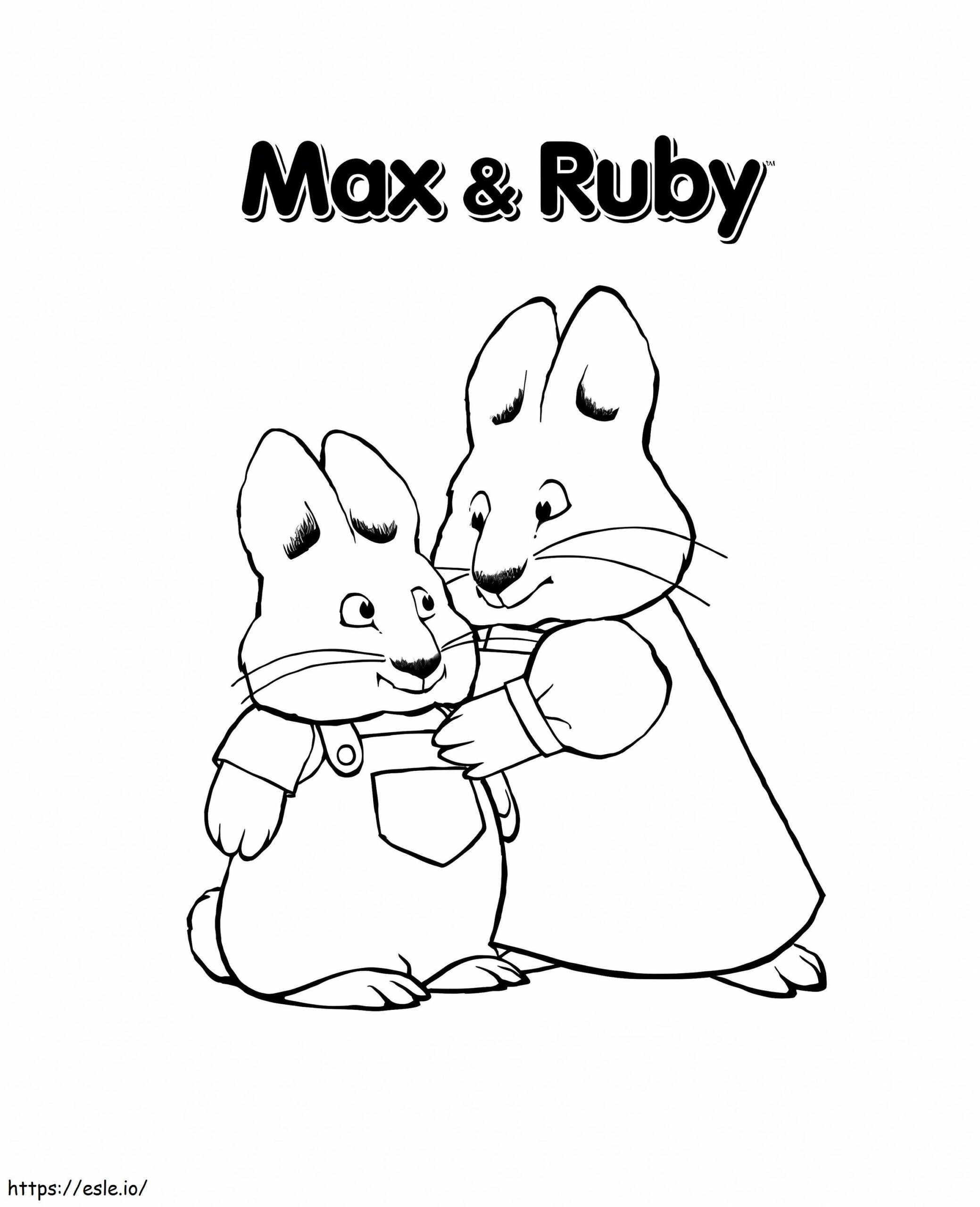 max and ruby coloring pictures