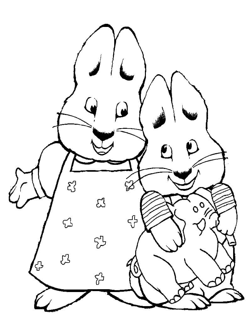 Max And Ruby Coloring Page