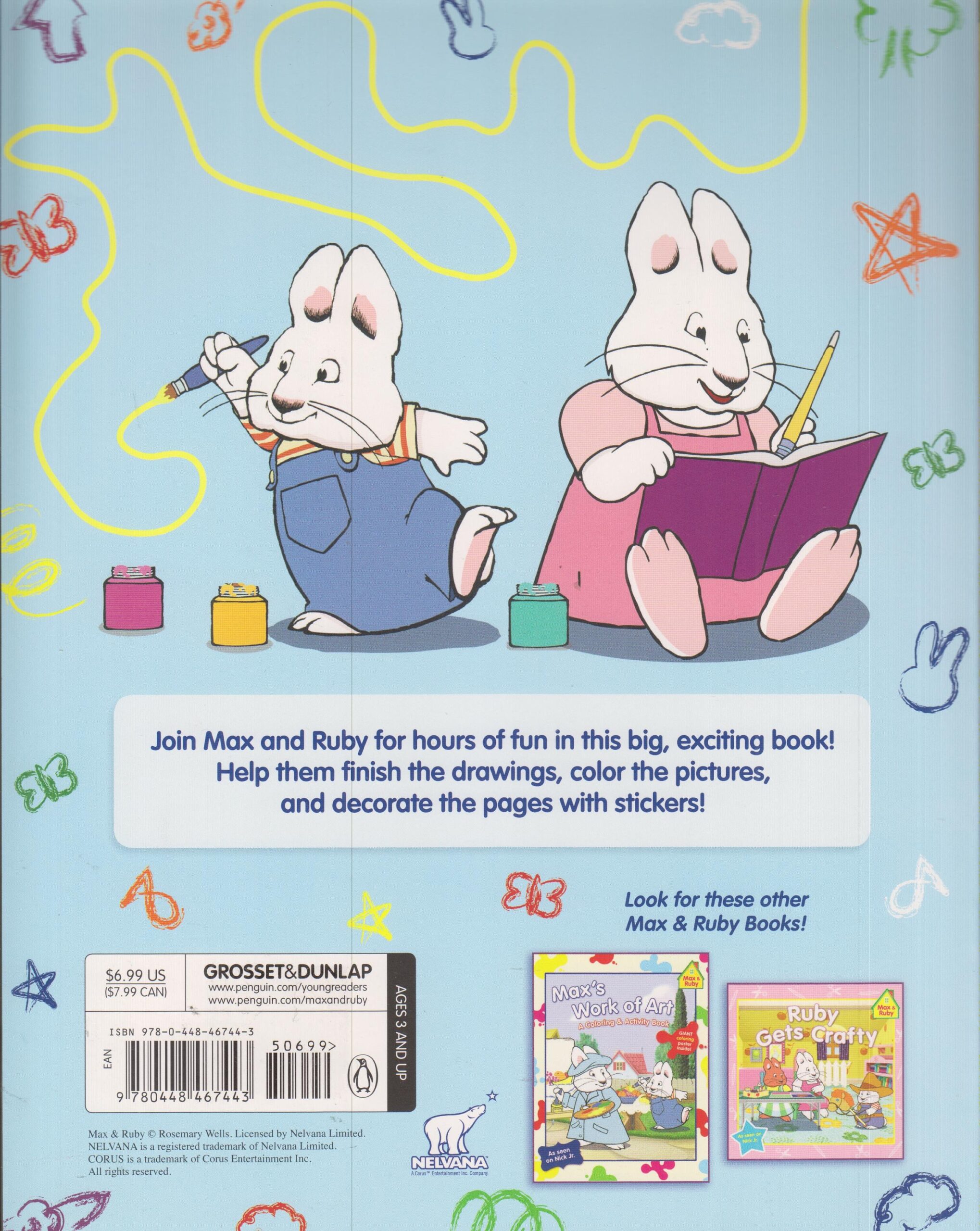 Max And Ruby Doodle And Draw With Max And Ruby Paperback Children s Activity Coloring Book 2013
