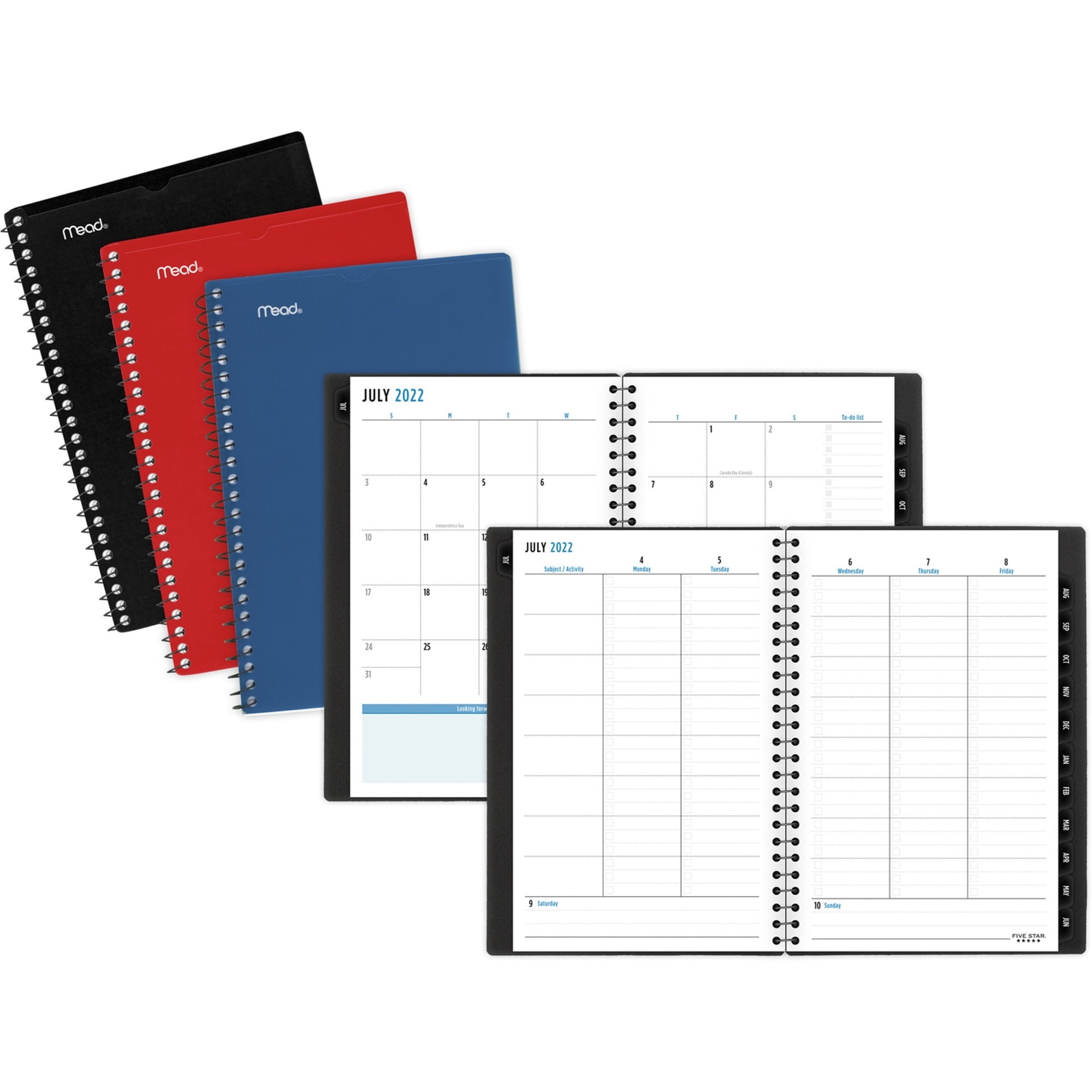Mead AAGCAW45100 Five Star Student Academic Planner 1 Each Multi Walmart Business Supplies