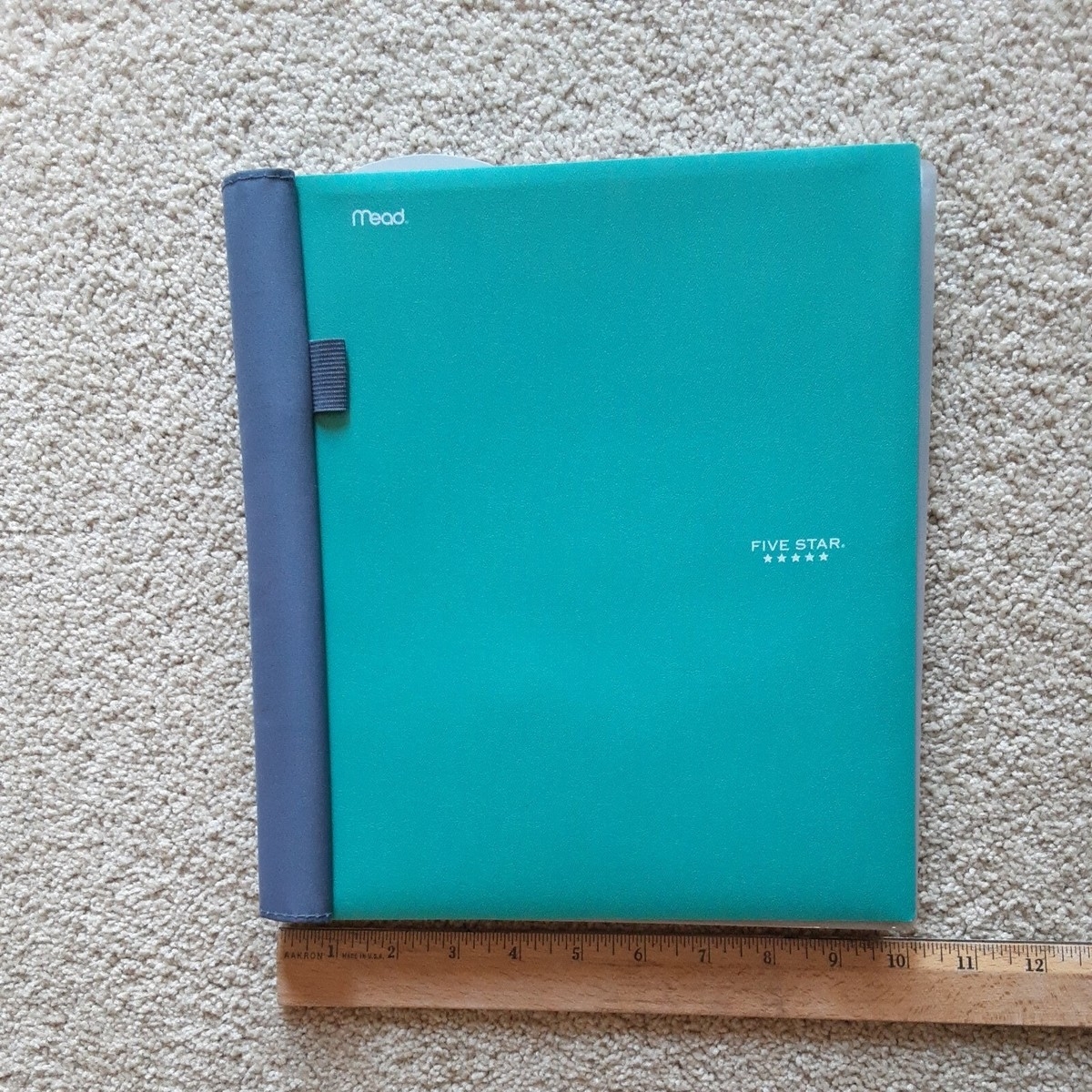 Mead Five Star 5 Subject Spiral Notebook Fabric Binding Storage Pocket EBay