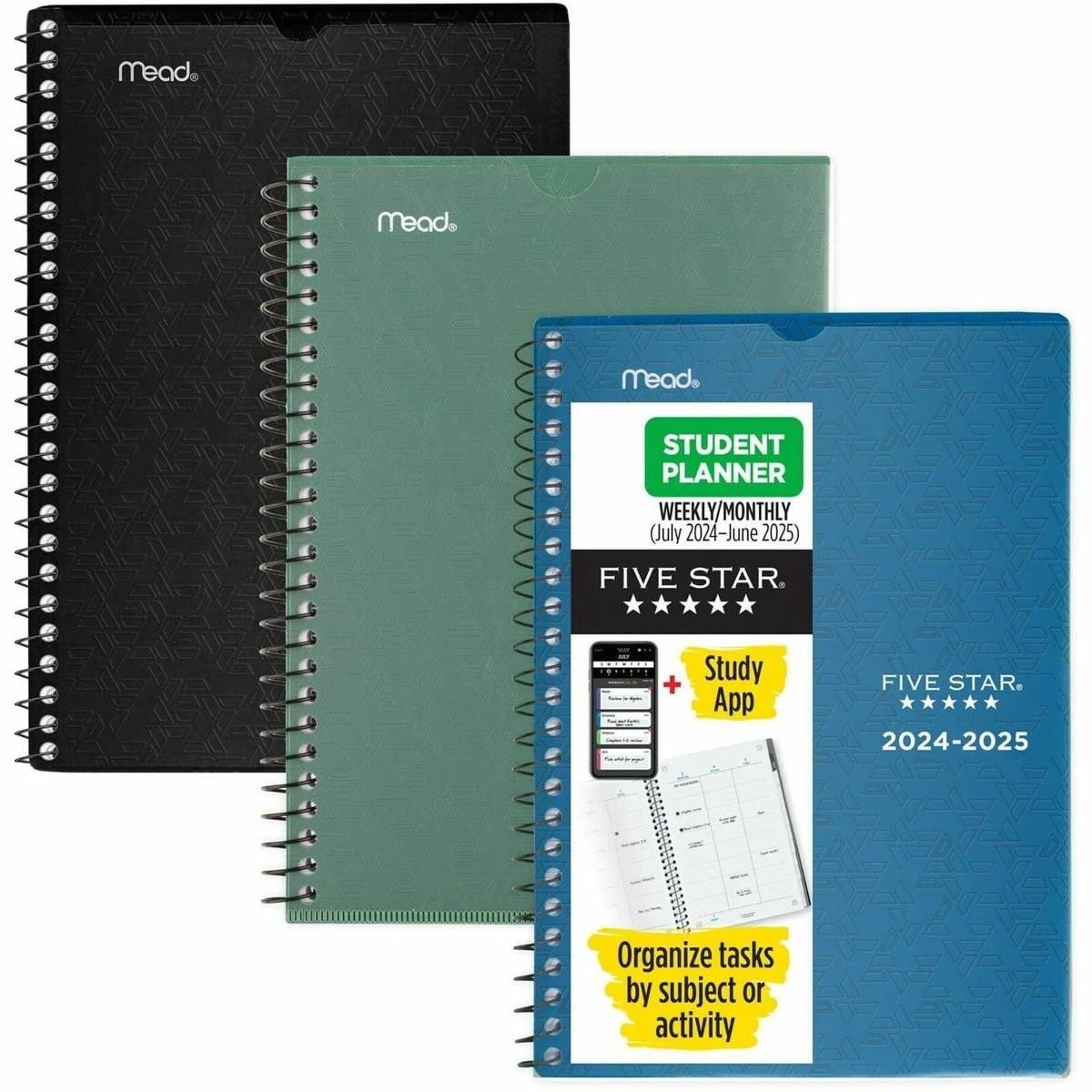 Mead Five Star CAW45100 Student Academic Planner Plus Study App EBay