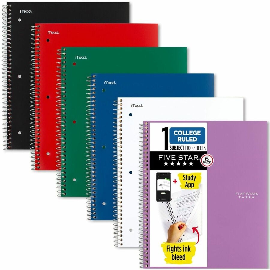 spiral notebook five star