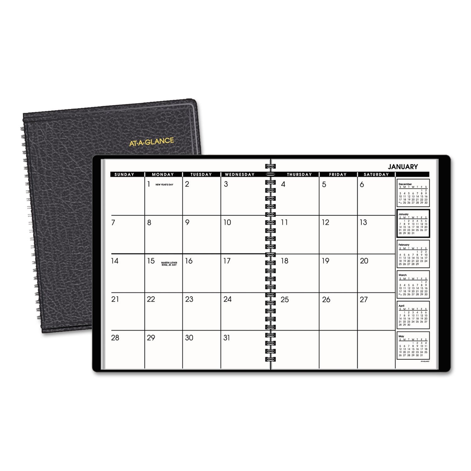 Mead Planner AT A GLANCE Executive 13 Month Padfolio 9 X 11 Black January 2018 To At A Glance Monthly Planner 2026