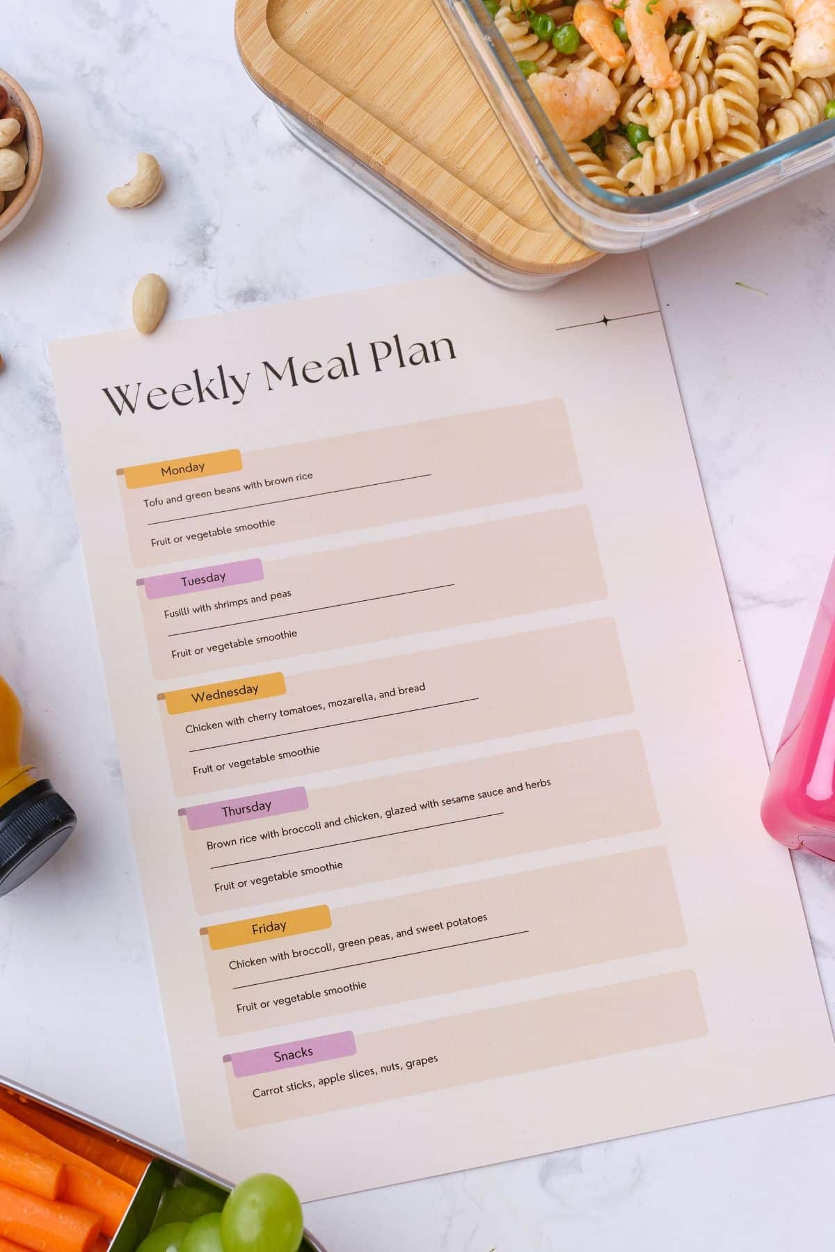 Meal Planning For One Nourish Nutrition Blog Meal Planning Recipes