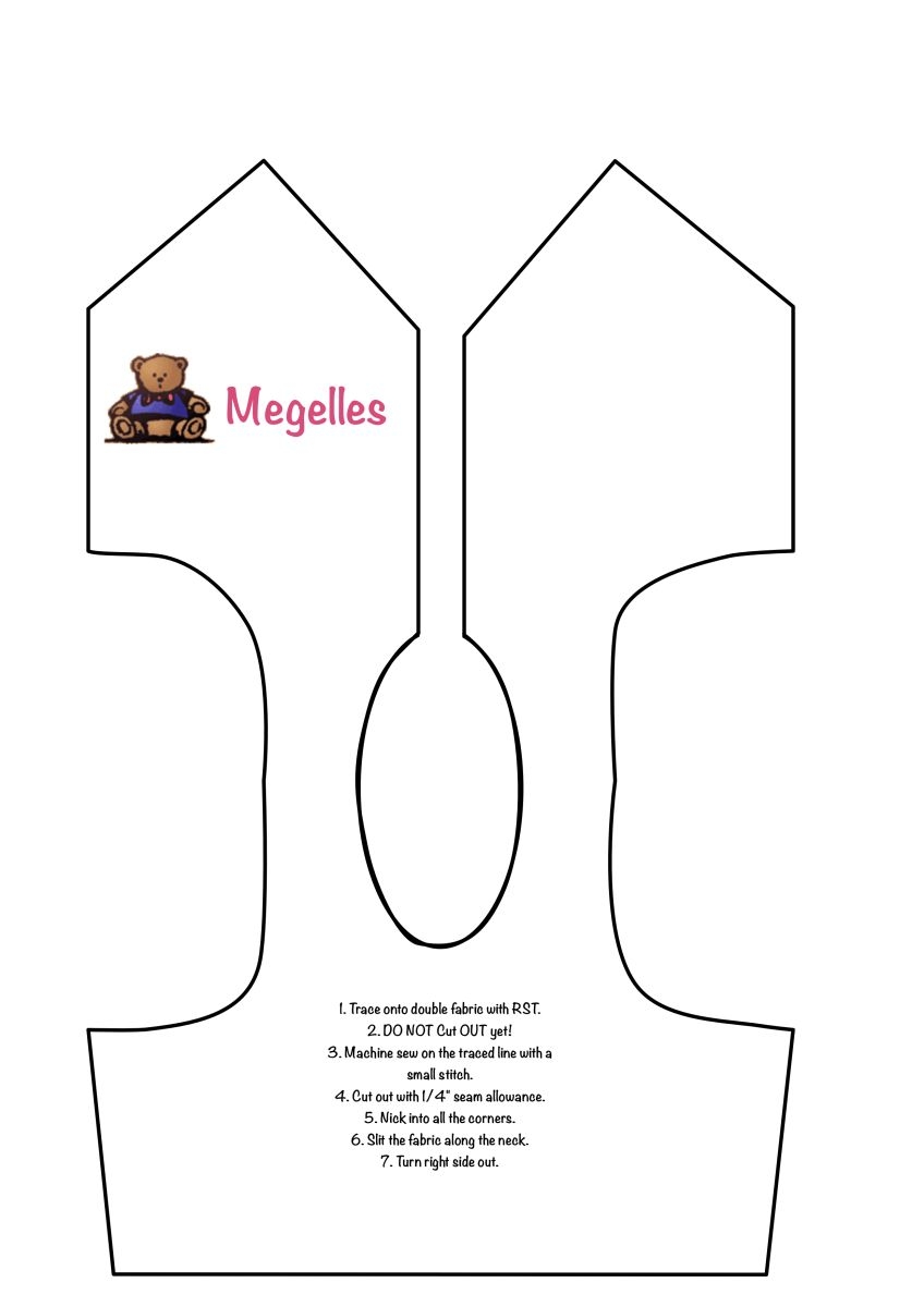 easy printable vest pattern