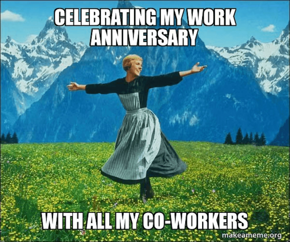 funny happy work anniversary images
