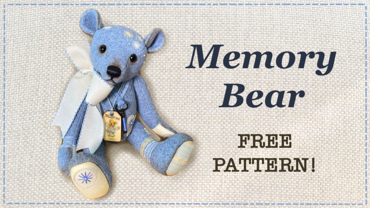 memory bear pattern free printable