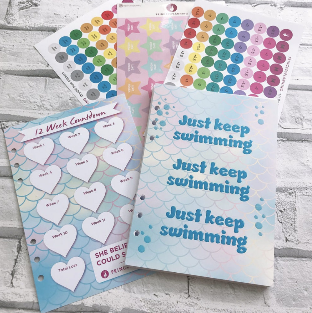 Mermaid Food Diary Organiser Insert Bundle