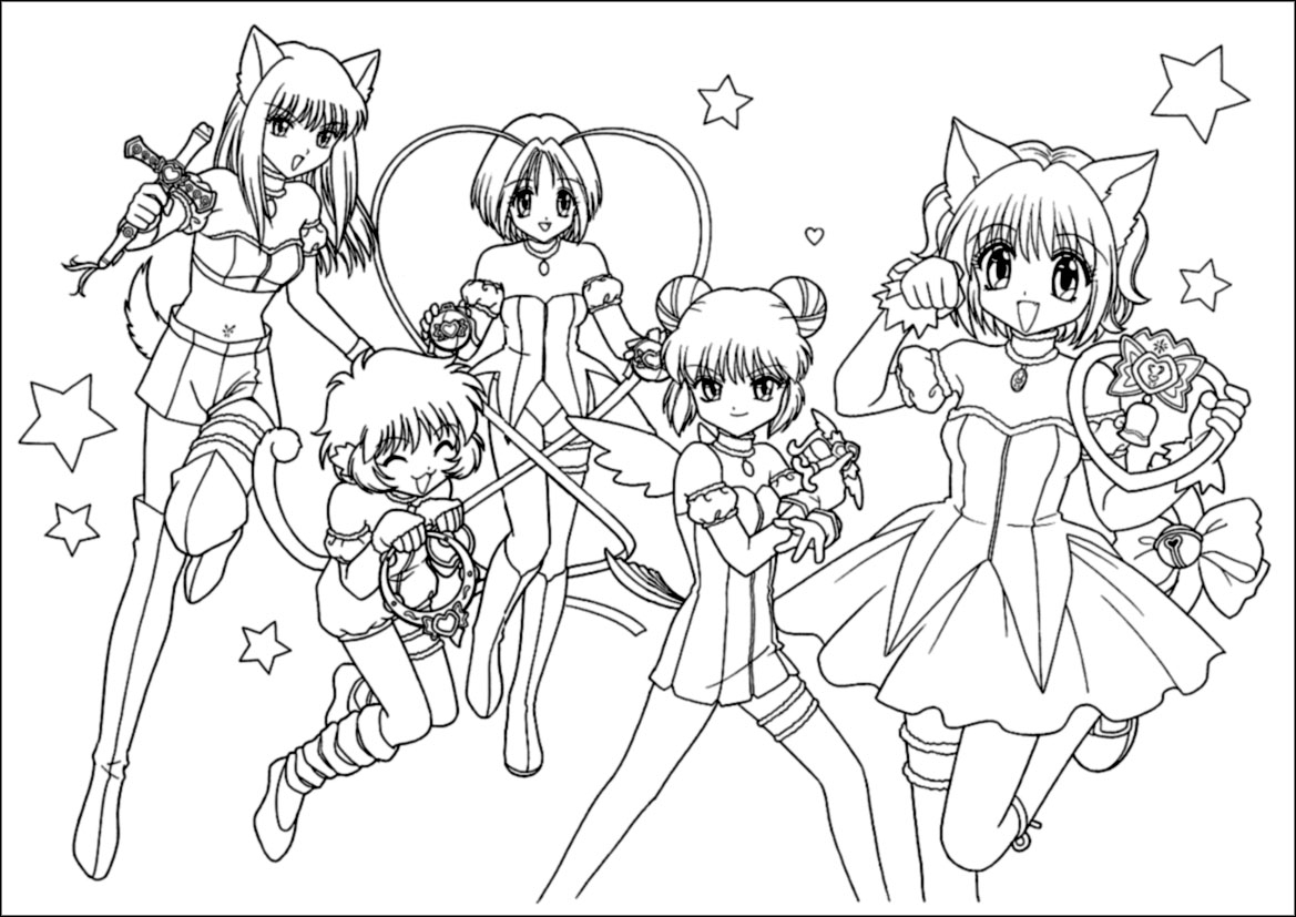 Mew Mew Power 46172 Anime And Manga Free Printable Coloring Pages