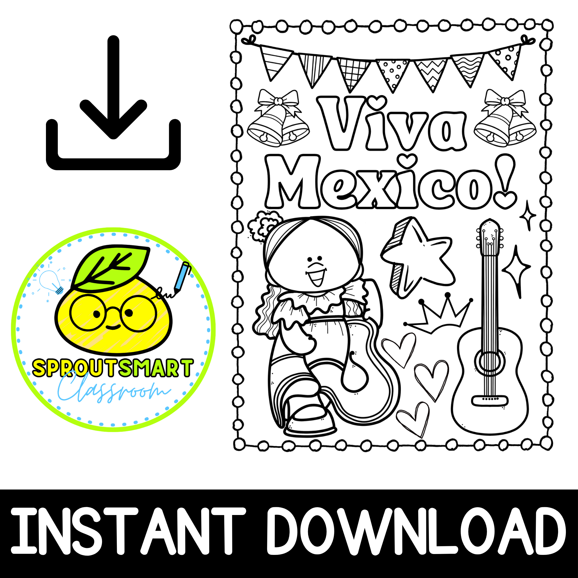 Mexican Independence Day Coloring Pages Mexican Fiesta Worksheets Made By Teachers