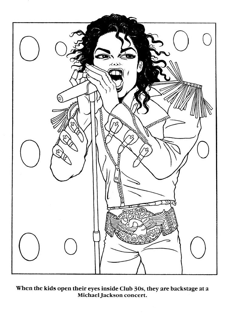 Michael Jackson Coloring Book