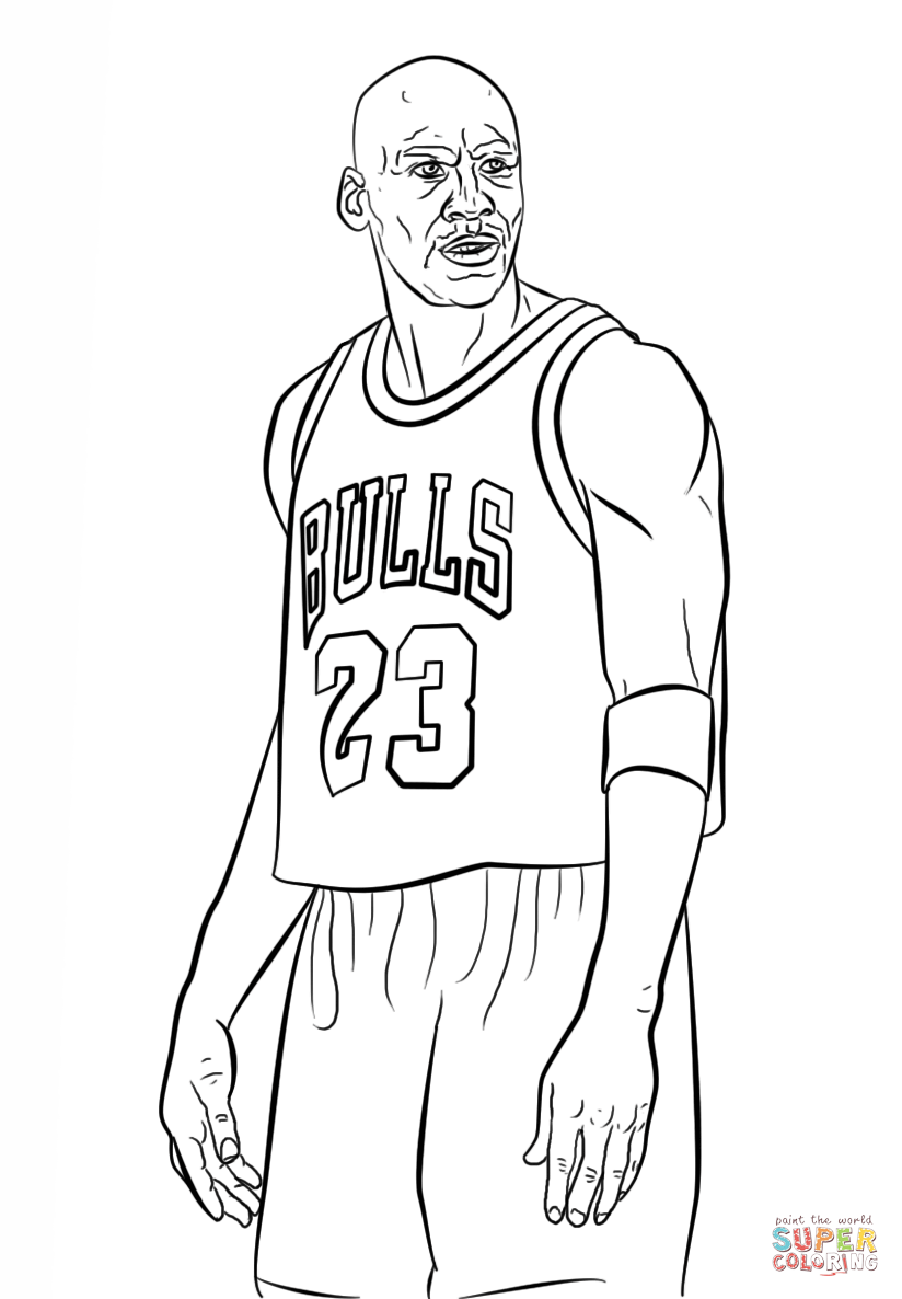 coloring pages of michael jordan