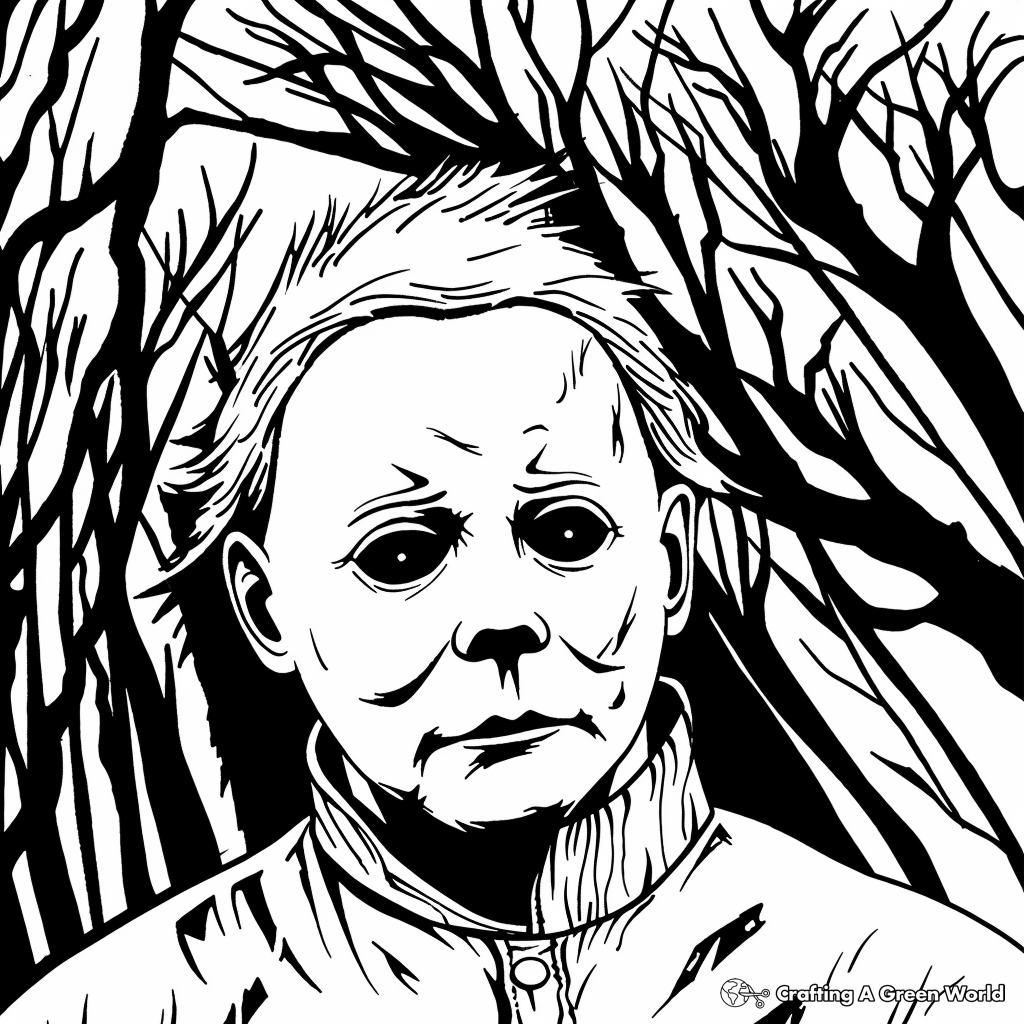 michael myers pictures to color