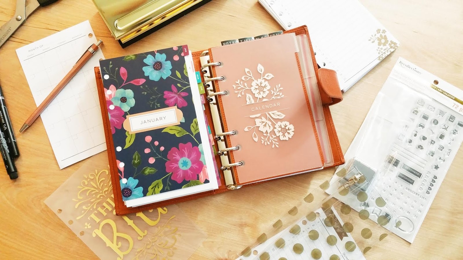 Michael s Recollections Planner Inserts Seaweed Kisses