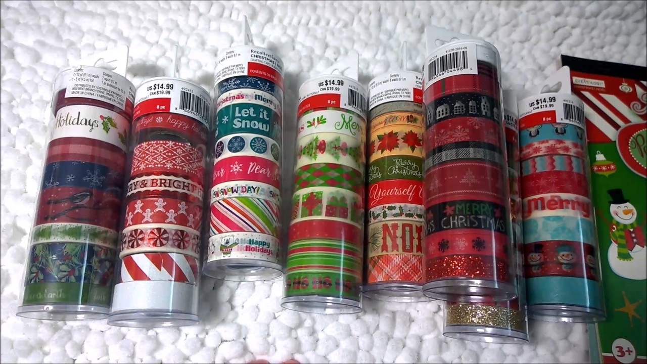 Michaels Christmas Washi Tape I Wasn t Expecting To Find So Much YouTube