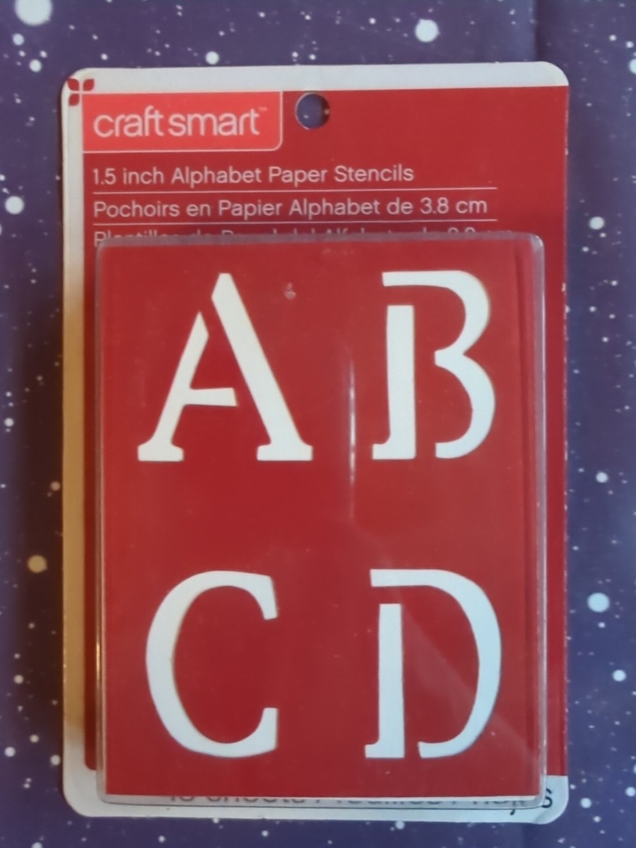MICHAELS Craft Smart Stencils 1 5 Alphabet Numbers Symbols NEW SEALED Wedding EBay