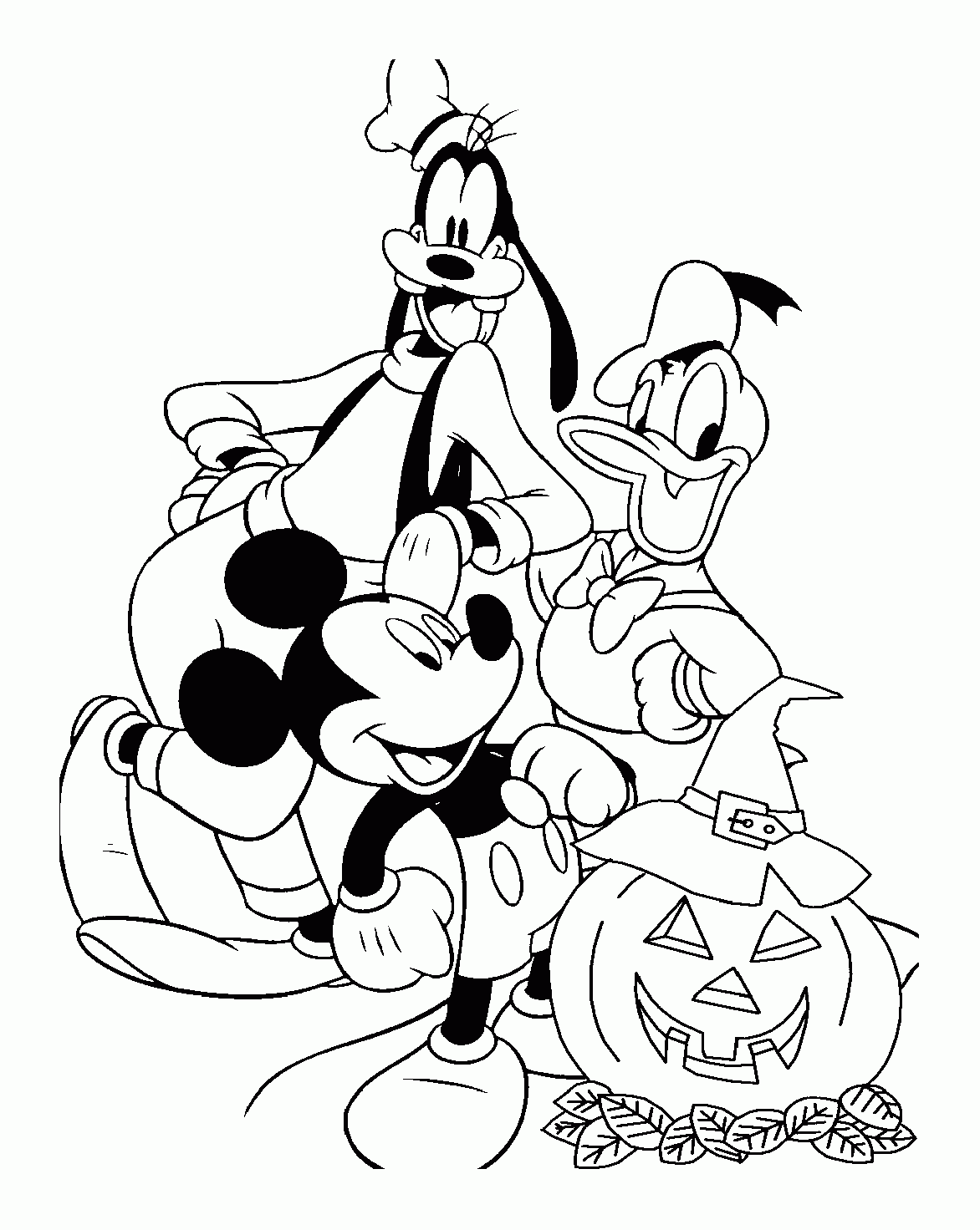 mickey mouse friends coloring pages