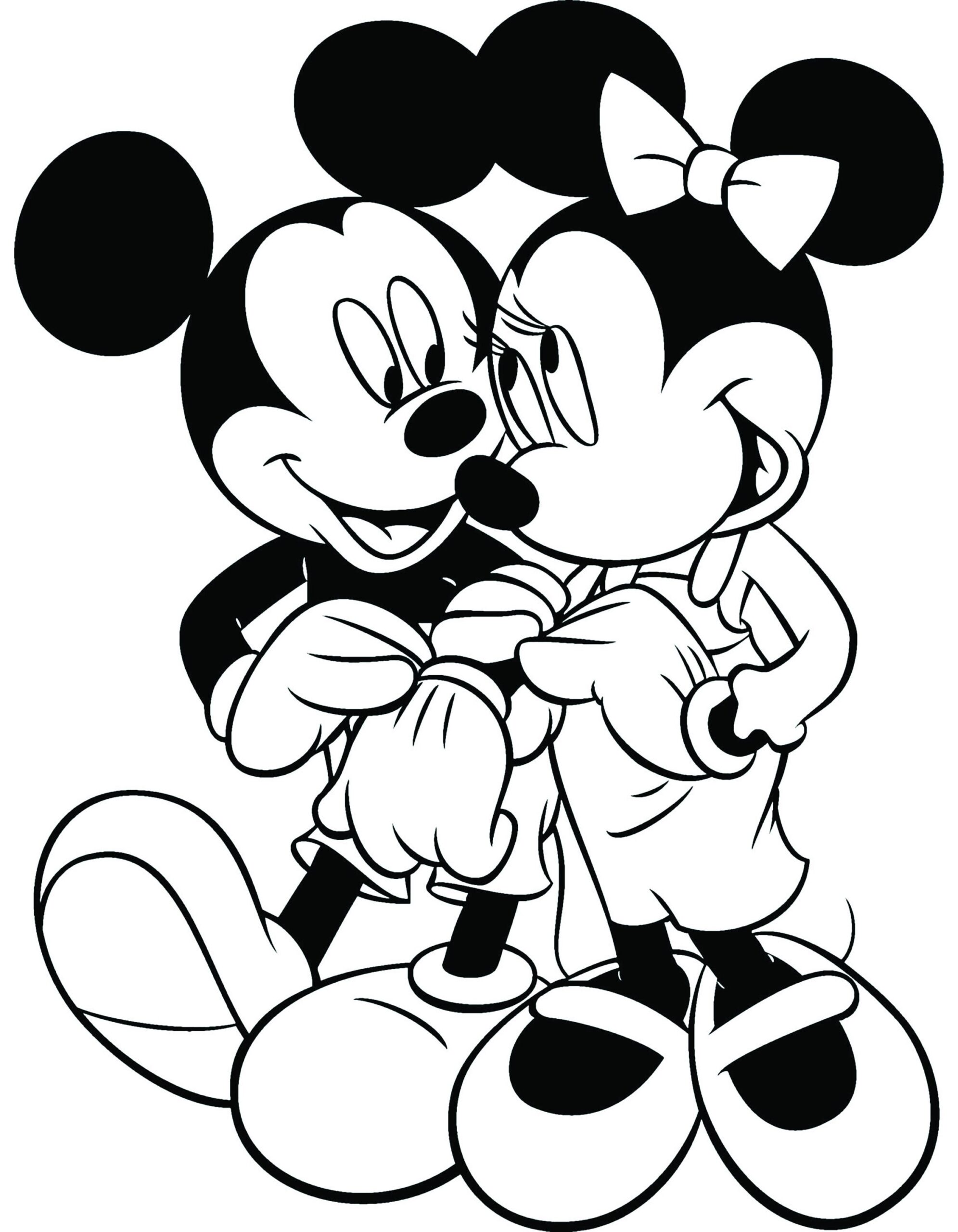 Mickey And Minnie Coloring Pages For Kids PDF Etsy Hong Kong
