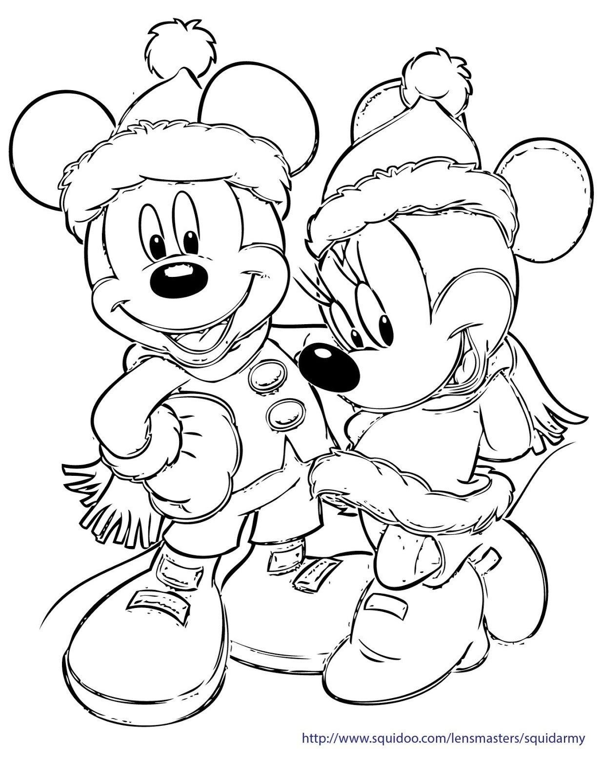 Mickey And Minnie Coloring Pages Mickey Minnie Christmas Coloring Page With Mouse Pages Coloring Pages Davemelillo