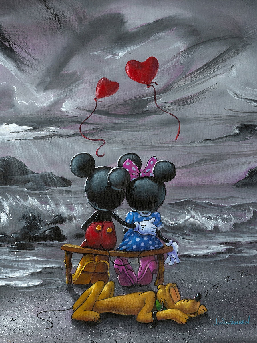 Mickey And Minnie Forever Love By Jim Warren CV Art And Frame