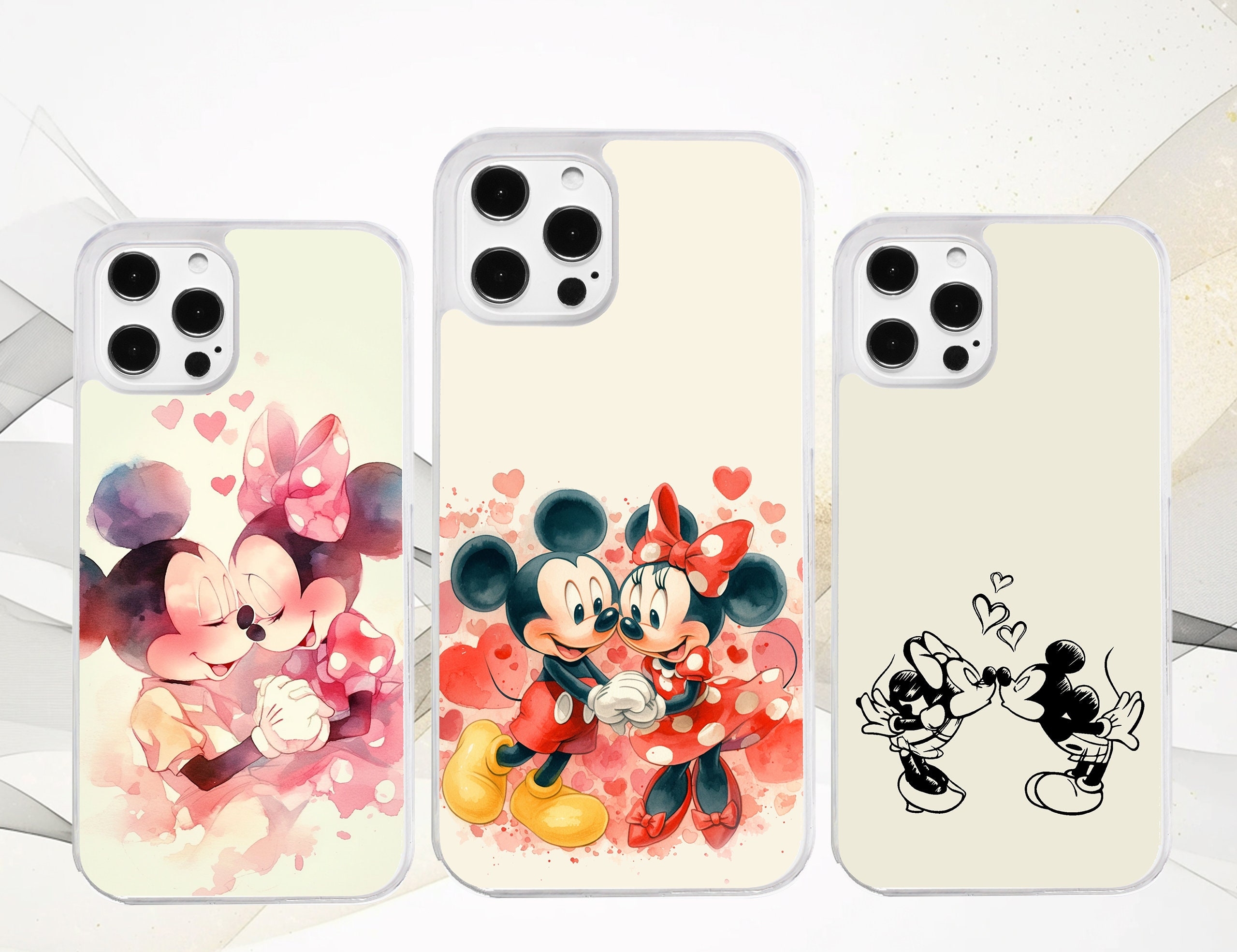 Mickey And Minnie Mouse Kissing Cute Phone Case For Iphone Motorola Google Pixel Oppo Etsy