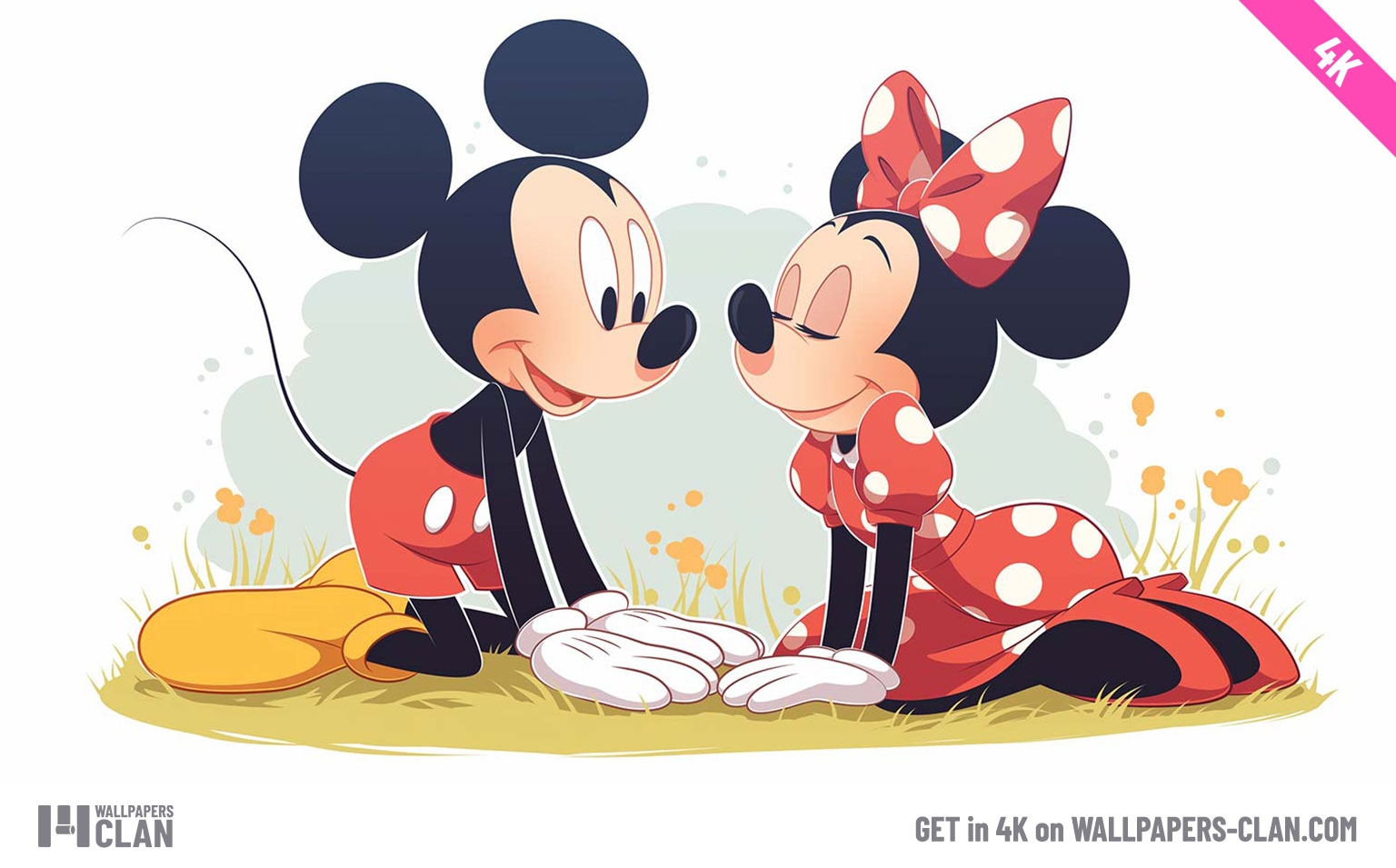 Mickey Mouse Minnie Mouse Love Romance Desktop Wallpaper