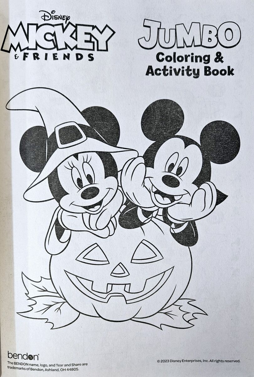 Mickey Mouse Paw Patrol Halloween Coloring Activity Book W Sticker By Number EBay