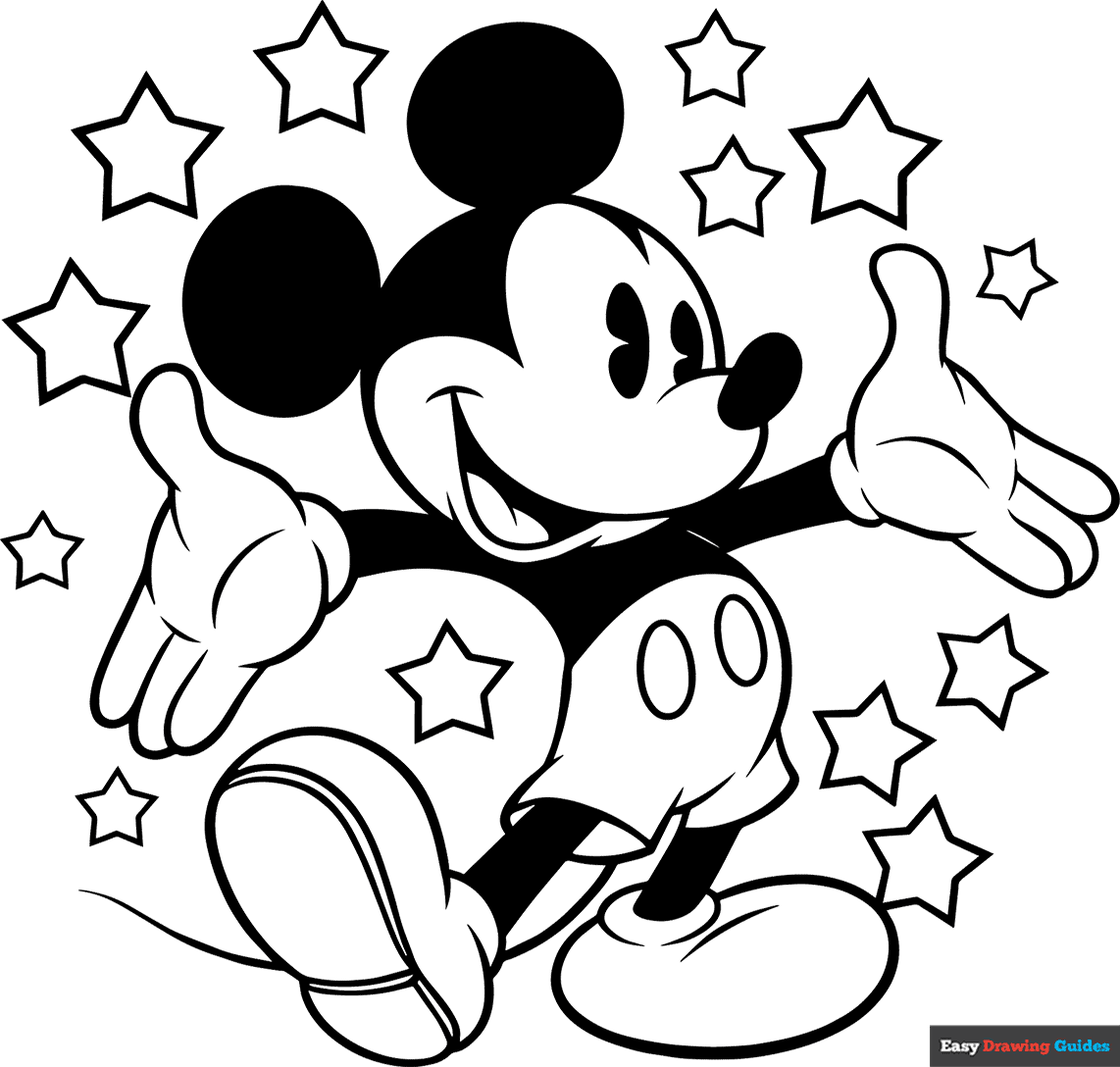 mickey mouse color page