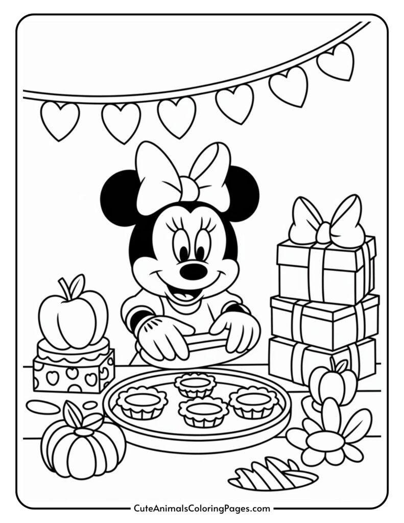 mickey mouse thanksgiving coloring pages