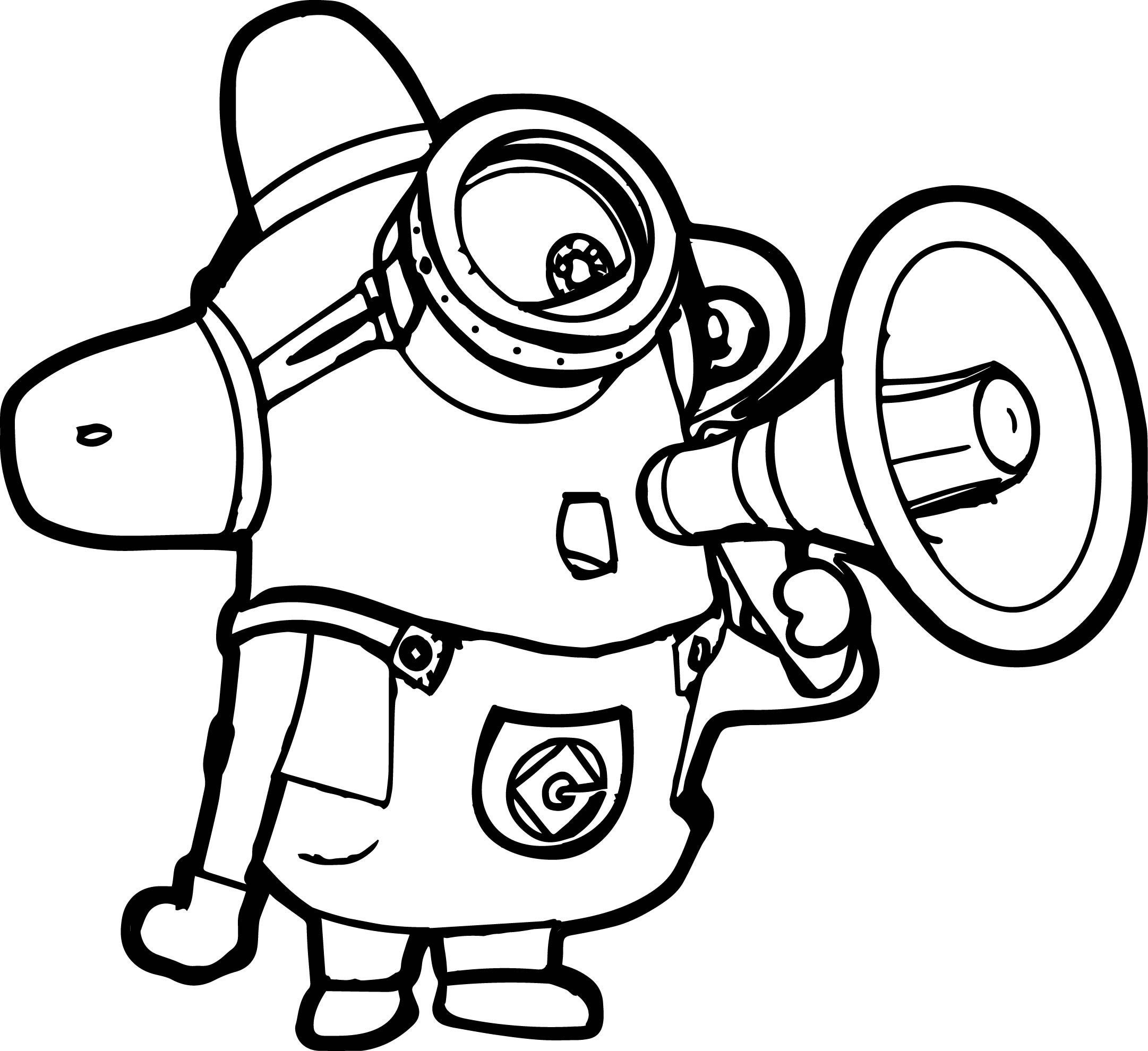 minion coloring pages for free
