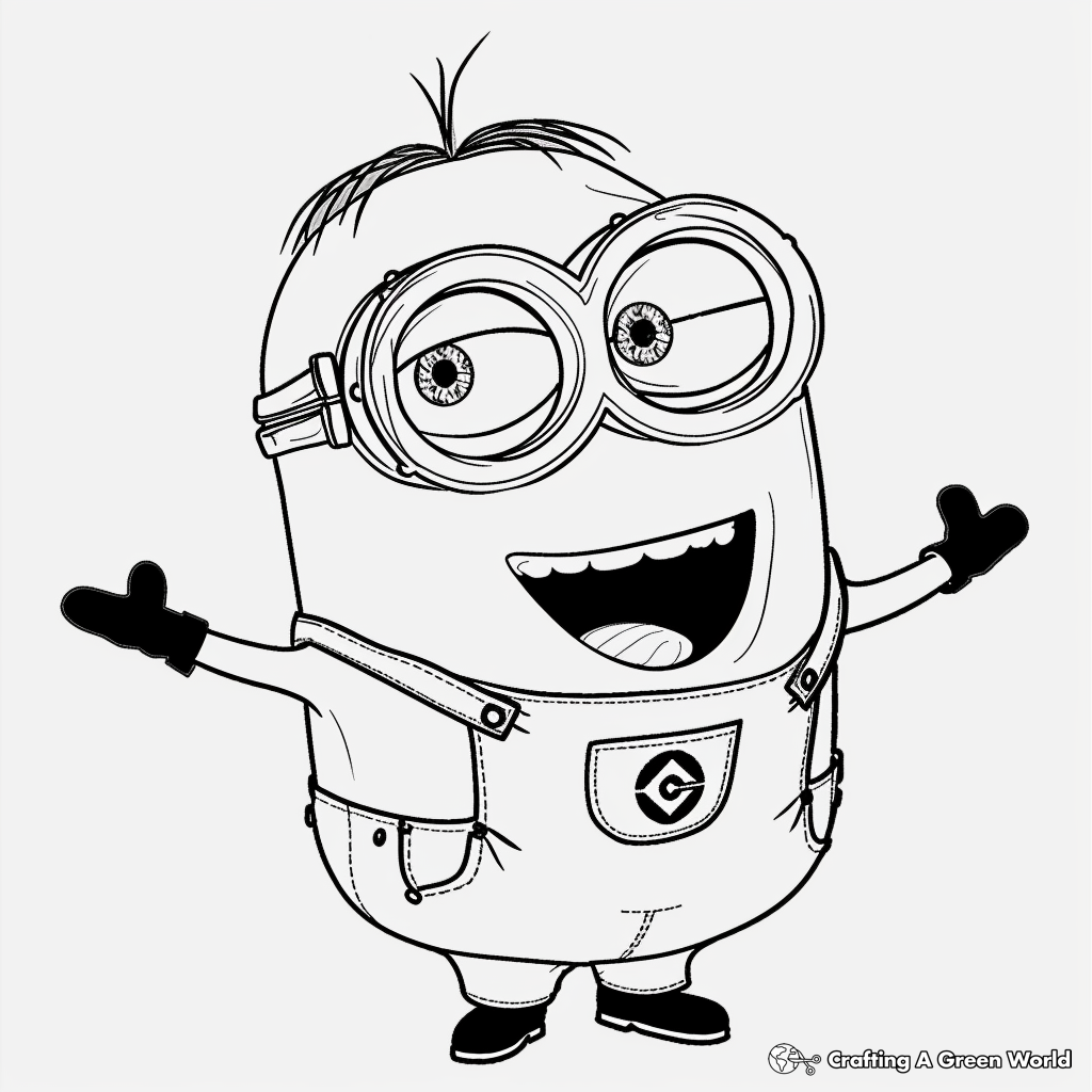 kevin the minion coloring pages