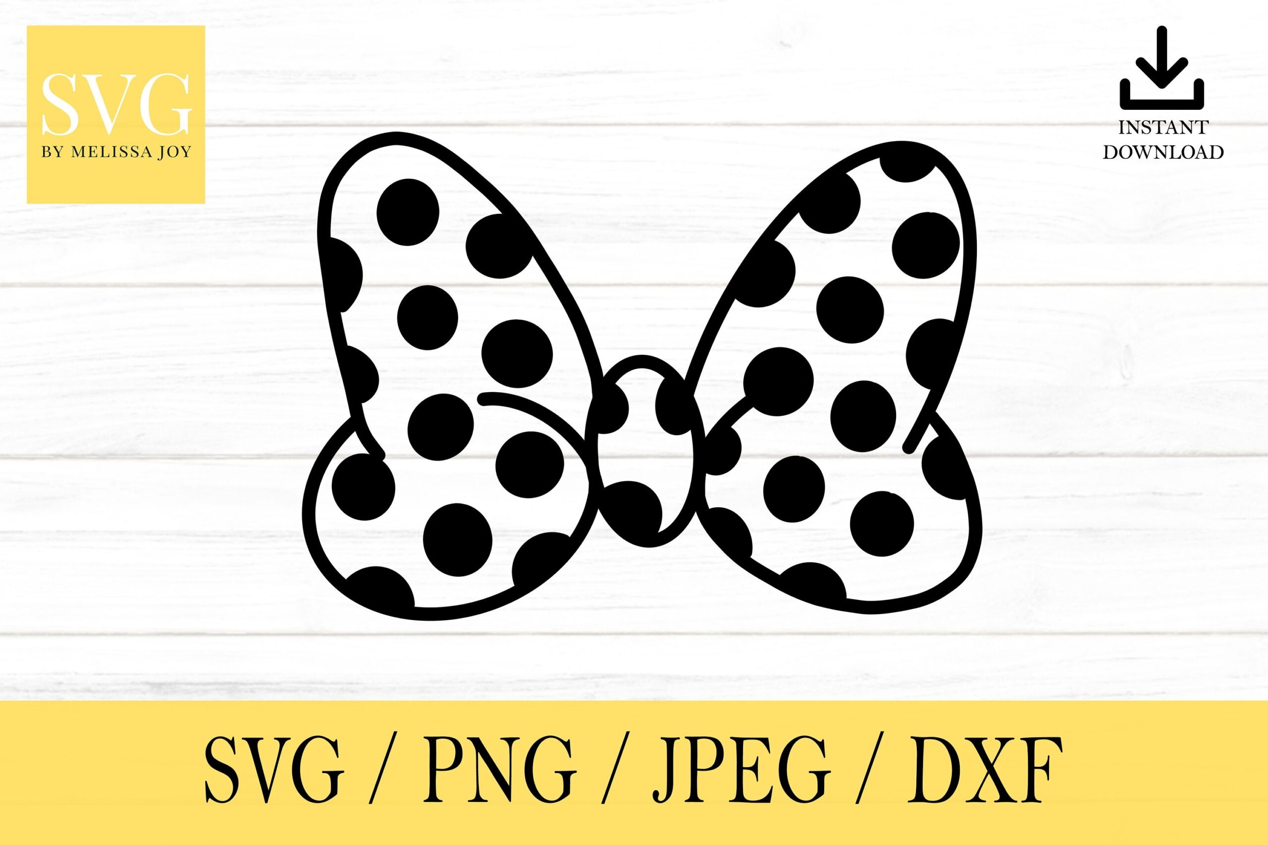 Minnie Bow Svg Polka Dot Bow Svg Png Dxf Jpeg Digital Download Cut File Cricut Silhouette Glowforge Svg Files For Cricut Etsy
