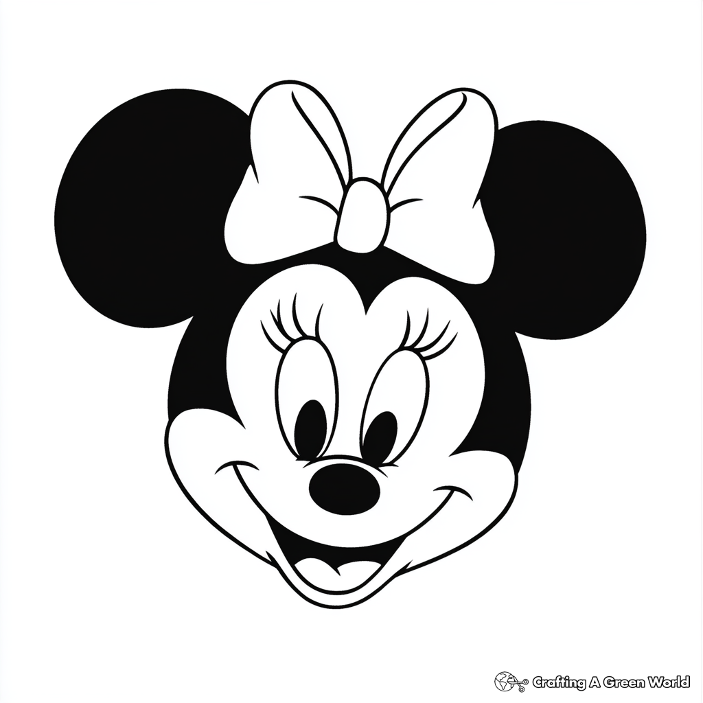 free coloring pages minnie mouse