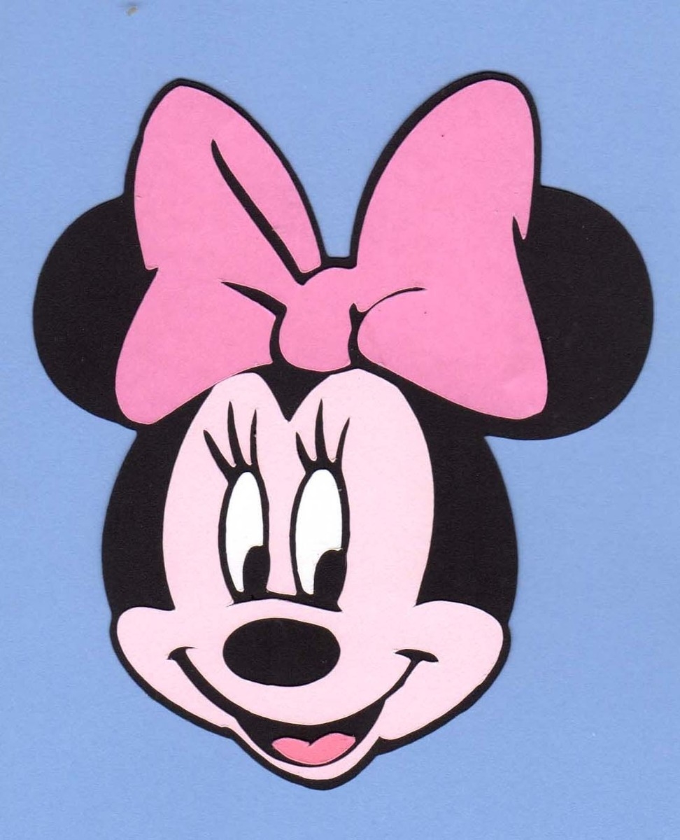 Minnie Mouse Die Cut 4 5 Or 6 High Pink Bow Or U Choose Color Disney EBay